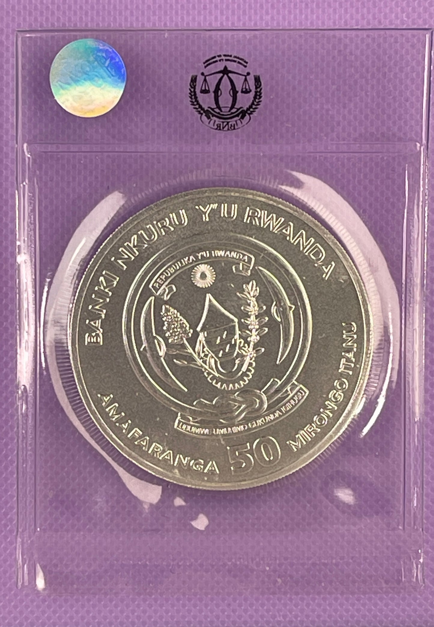2021 Rwanda Year of the OX, Silver - 1 oz BU
