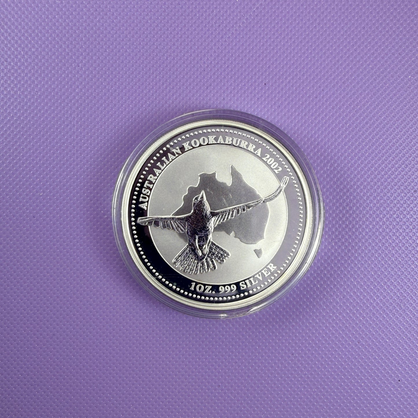 Moneda de Plata Kookaburra de Australia de 2002 de 1 oz de Plata Fina .999
