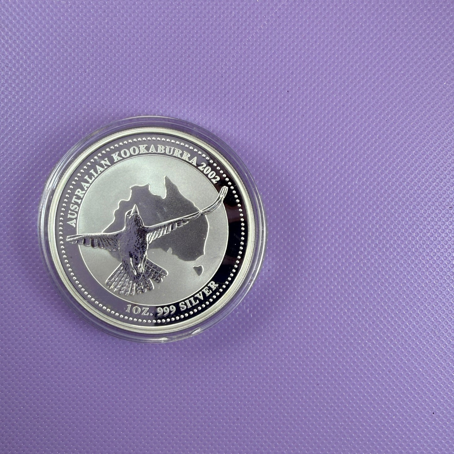 Moneda de Plata Kookaburra de Australia de 2002 de 1 oz de Plata Fina .999