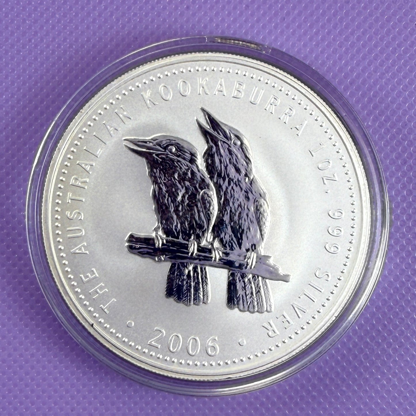 2006 Australia Kookaburra 1 oz Moneda de Plata .999 Fina BU
