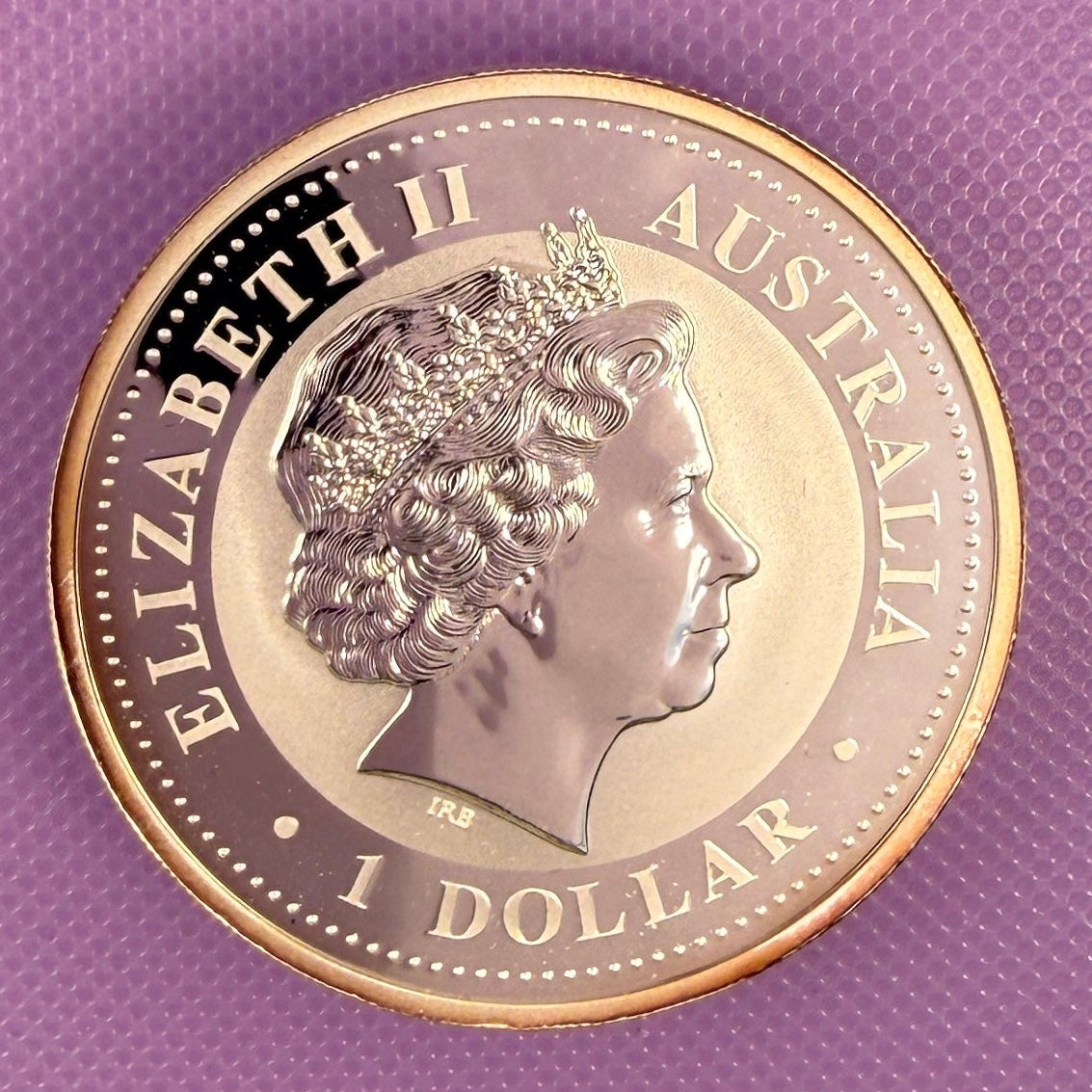2007 Australia Pig 1 oz (Series I, Colorized) BU
