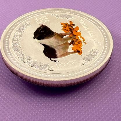 2007 Australia Pig 1 oz (Series I, Colorized) BU