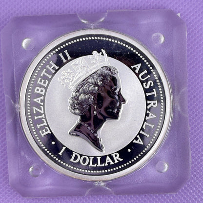 1995 Australia Kookaburra Coin Original Square Capsule