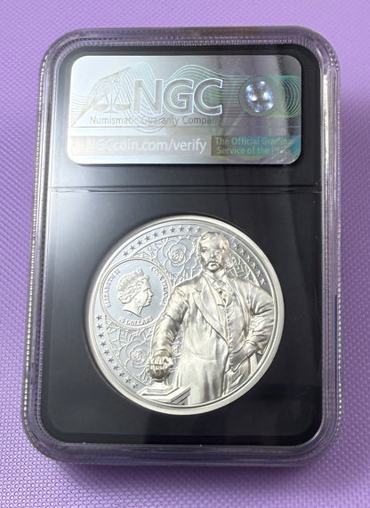 2022 Cook Islands $10 Theodore Roosevelt 2 oz Silver NGC PF70 Ultra Cameo