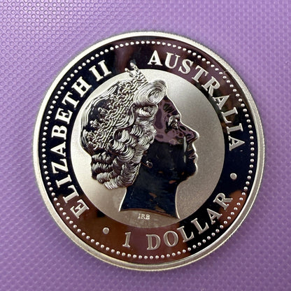 2000 Australia $1 Kookaburra 1 oz .999 Silver Bullion Coin