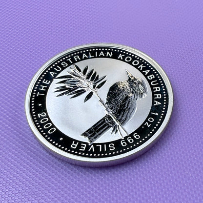 2000 Australia $1 Kookaburra 1 oz .999 Silver Bullion Coin