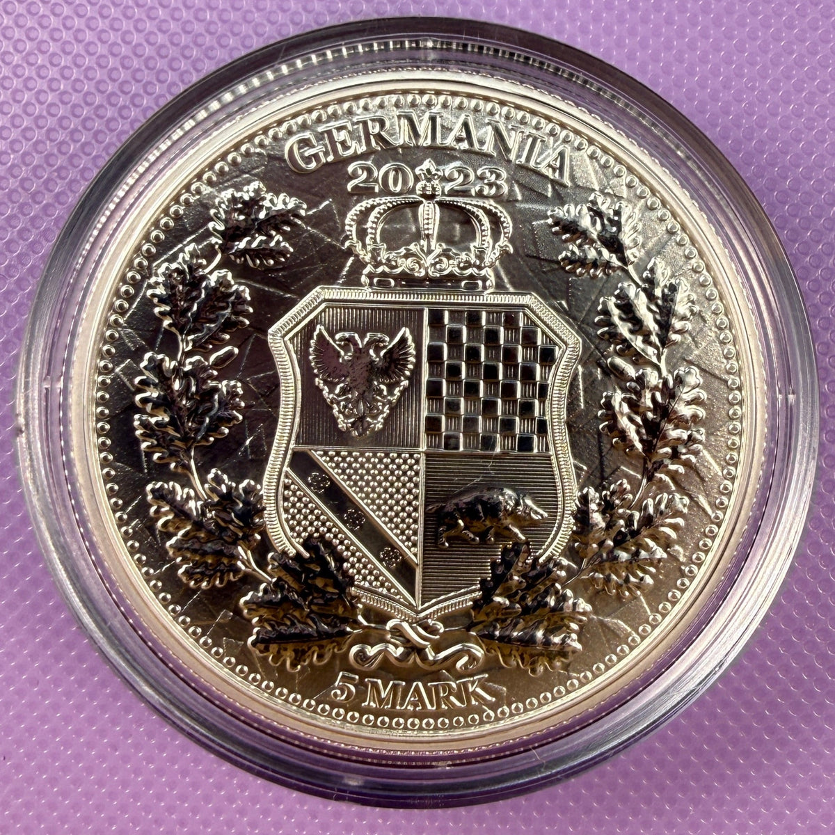 2023 Germania Alegorías Galia y Germania Moneda BU con Certificado de Autenticidad