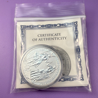 2021 Germania 1 oz .9999 Silver BU Coin w/ COA