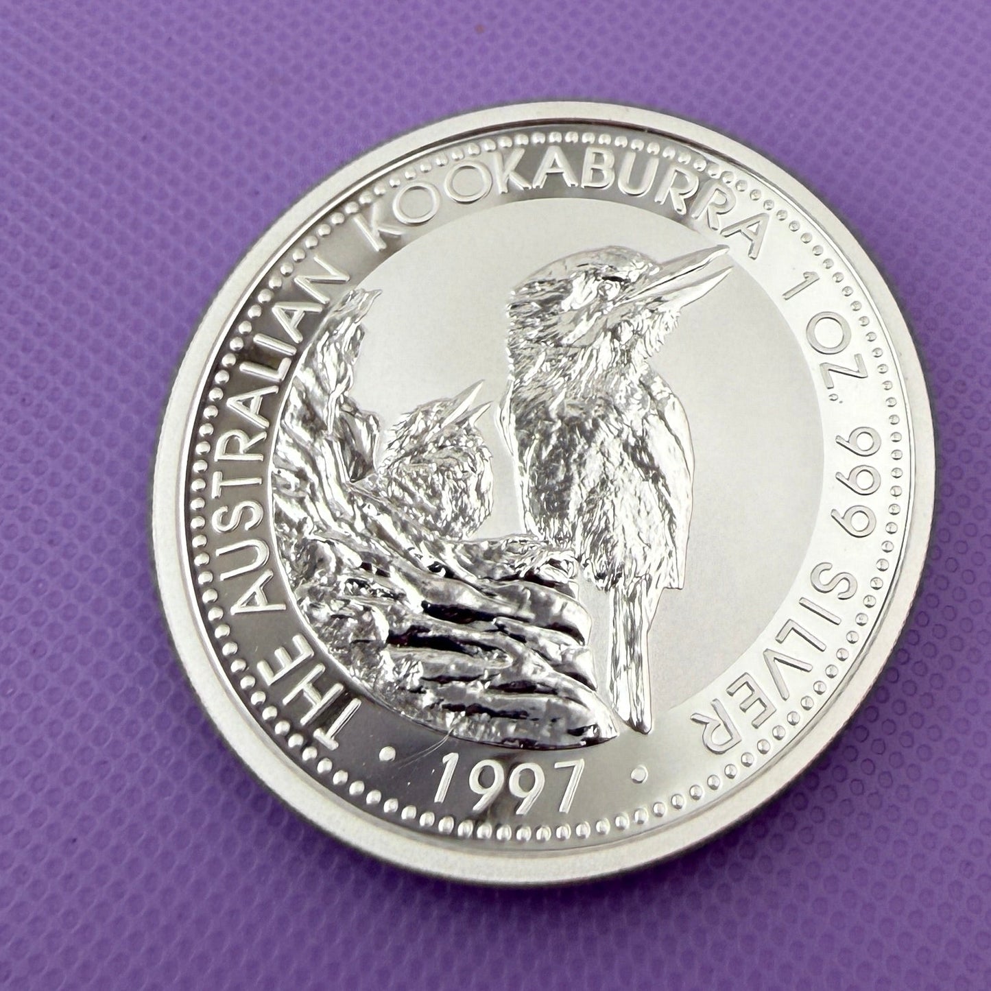 1997 Australia Kookaburra 1 oz Silver Coin Perth Mint .999 Fine Silver BU