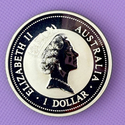 1997 Australia Kookaburra 1 oz Silver Coin Perth Mint .999 Fine Silver BU
