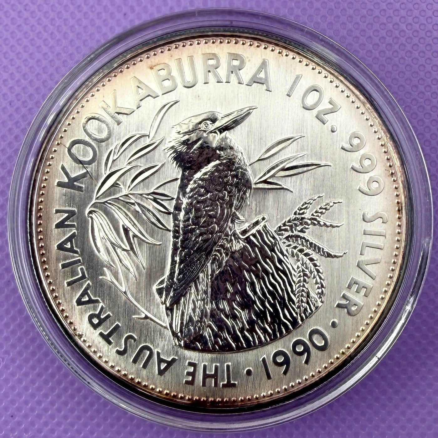 1990 Australia Kookaburra 1 oz Silver Coin .999 Fine Silver Coin