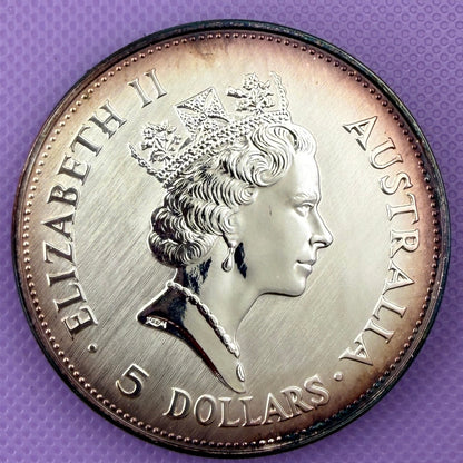 1990 Australia Kookaburra 1 oz Silver Coin .999 Fine Silver Coin