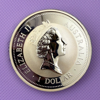 1995 Australia Kookaburra 1 oz Silver Coin .999 Fine Silver Coin