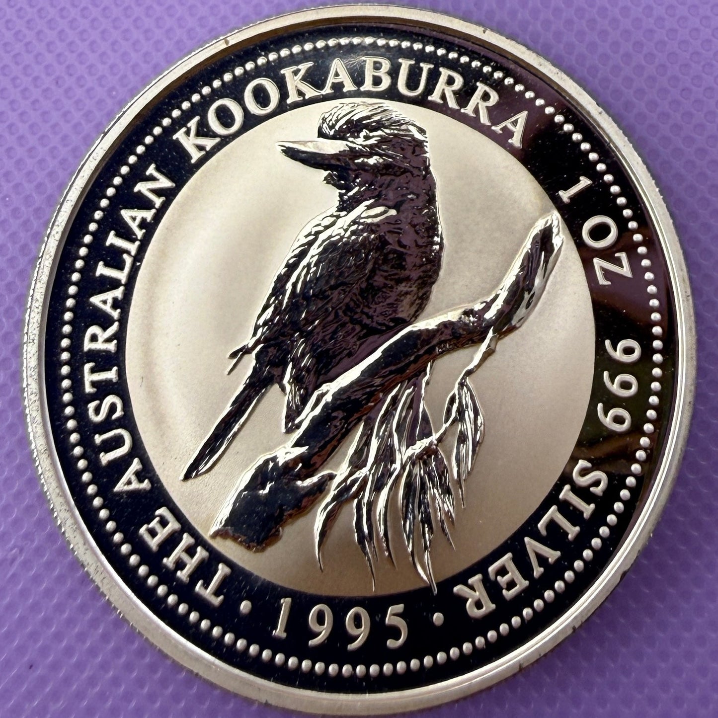 1995 Australia Kookaburra 1 oz Silver Coin .999 Fine Silver Coin
