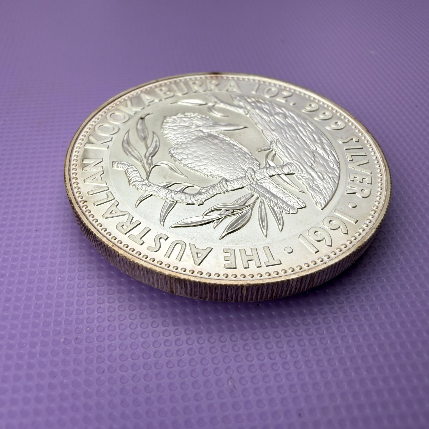 1991 Australia Kookaburra 1 oz Silver Coin .999 Fine Silver Coin