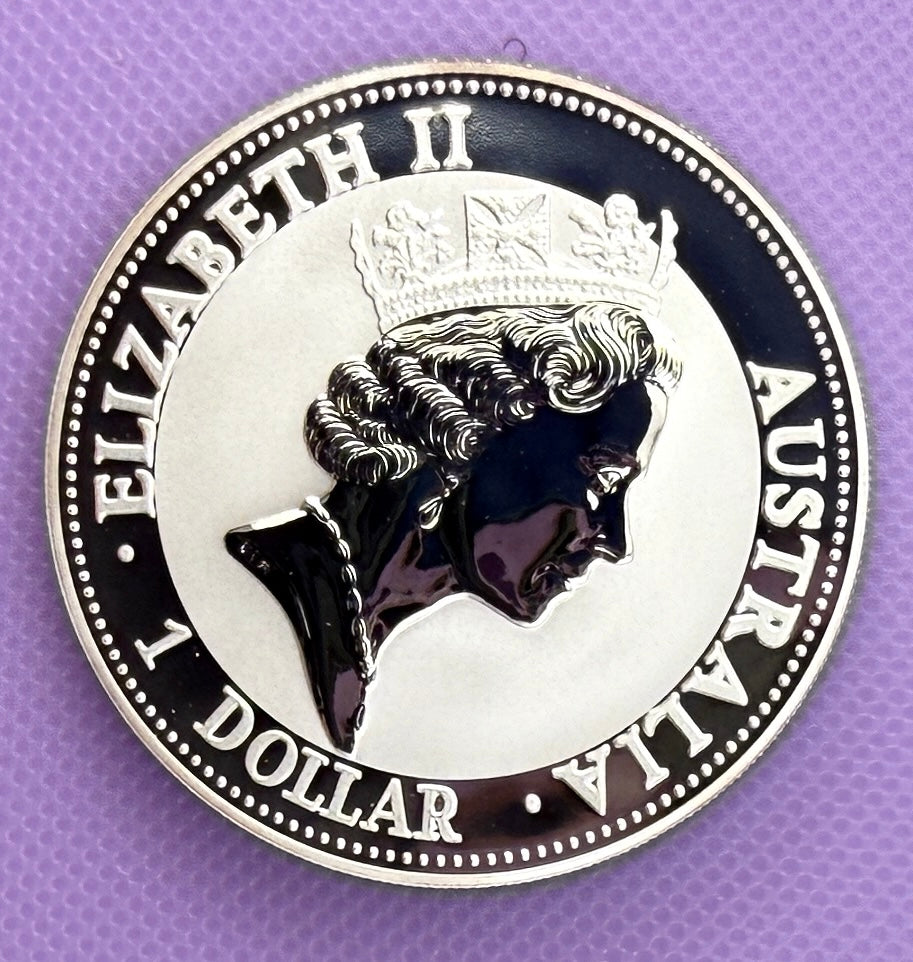 1993 Australia Kookaburra 1 oz Silver Coin .999 Fine Silver Coin