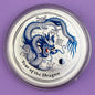 2012 Australia Year of the Dragon 1 oz Colorized 0.999 Fine Silver