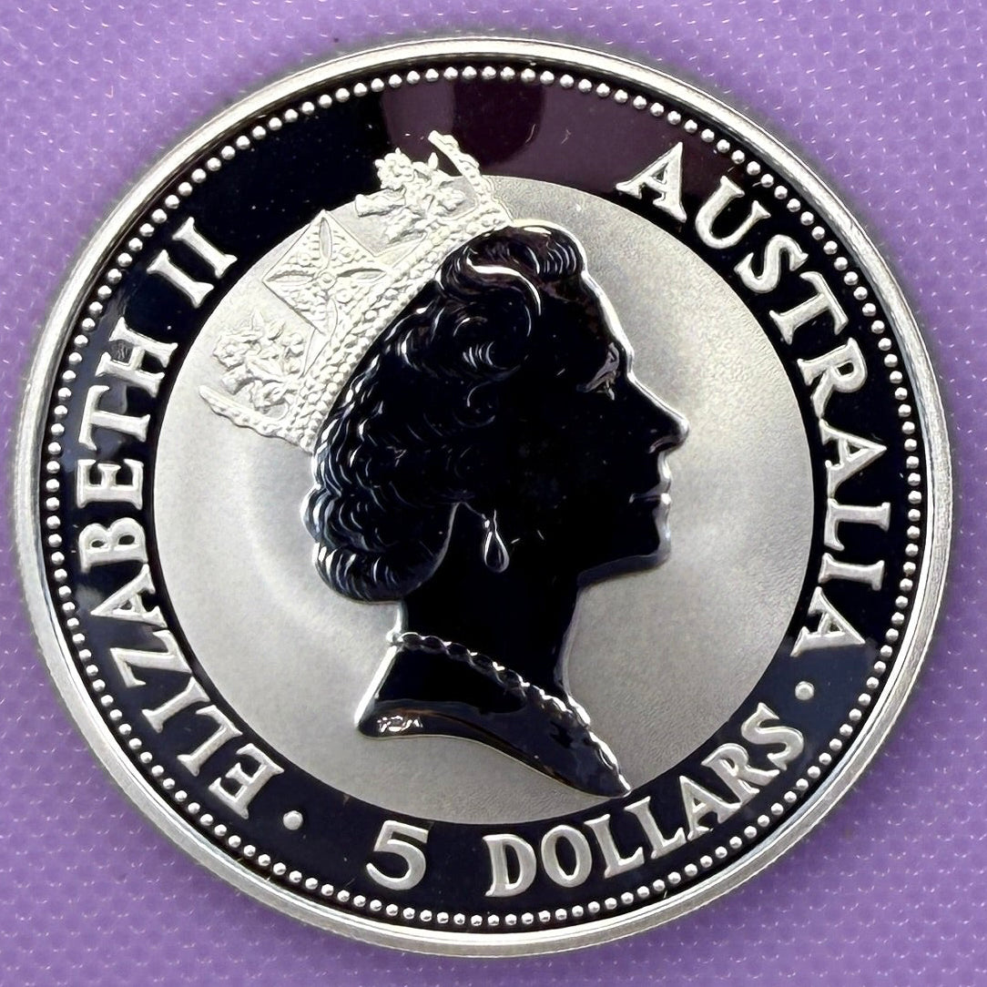 1991 Australia Kookaburra 1 oz Silver Coin .999 Fine Silver Coin BU