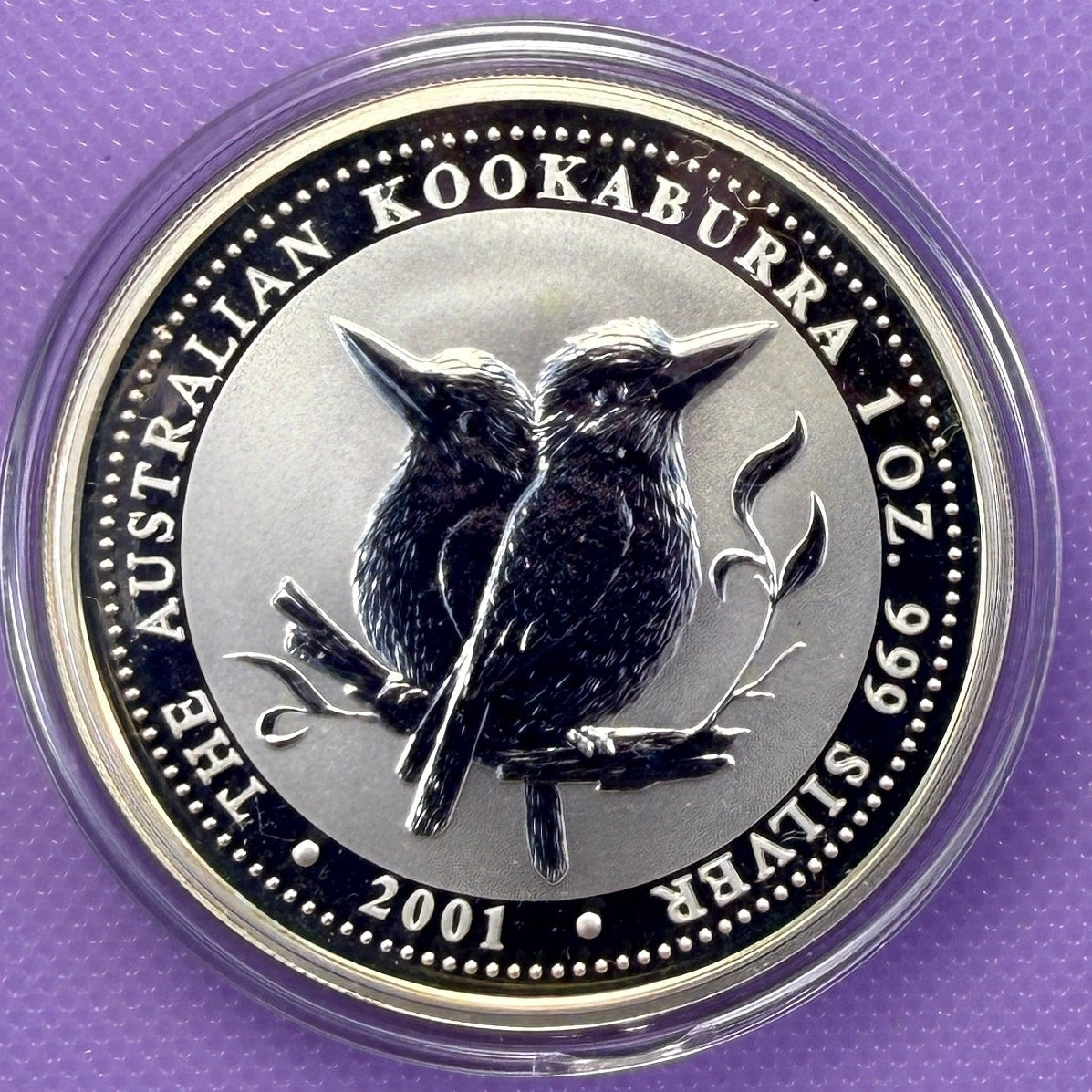 2001 Australia Kookaburra 1 oz Silver Coin .999 Fine Silver Coin BU