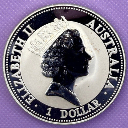 1993 Australia Kookaburra 1 oz Silver Coin .999 Fine Silver Coin BU