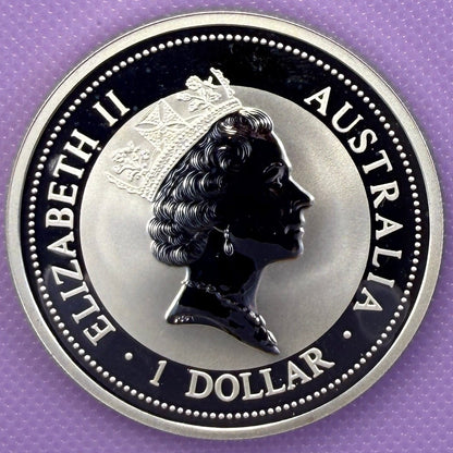 1998 Australia Kookaburra 1 oz Silver Coin .999 Fine Silver Coin BU