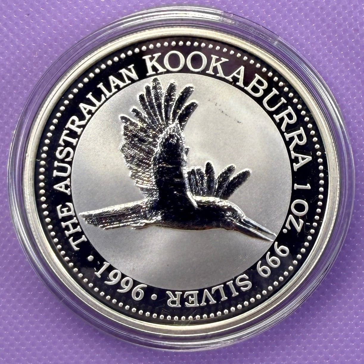 1996 Australia Kookaburra 1 oz Silver Coin .999 Fine Silver Coin BU