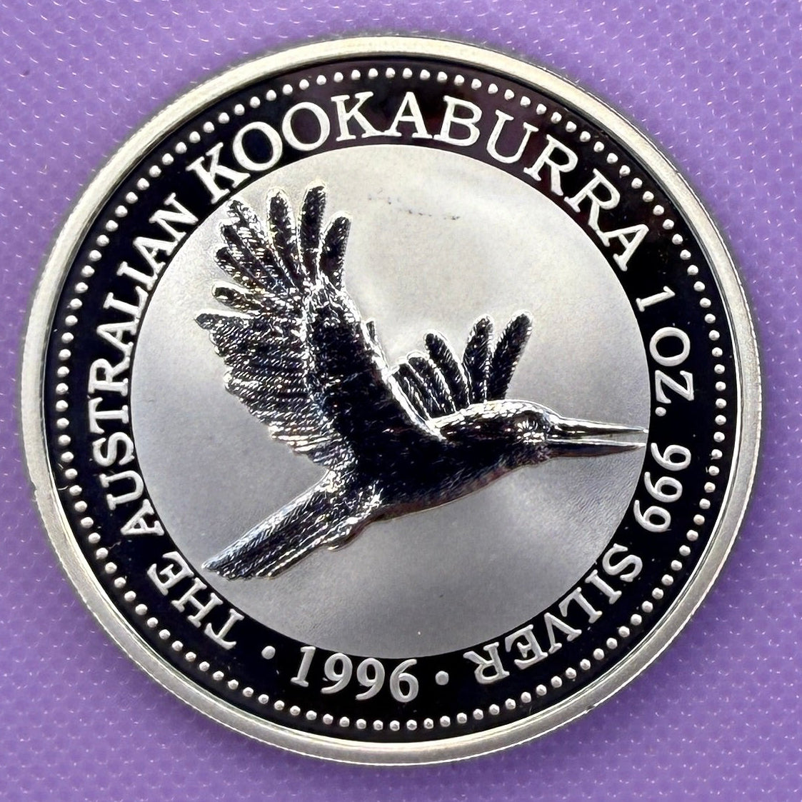 1996 Australia Kookaburra 1 oz Silver Coin .999 Fine Silver Coin BU
