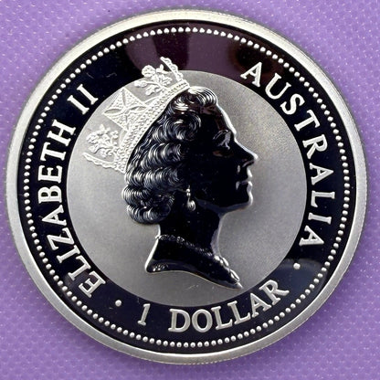 1996 Australia Kookaburra 1 oz Silver Coin .999 Fine Silver Coin BU