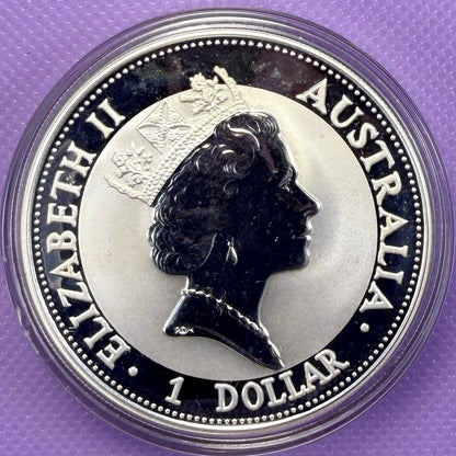 1992 Australia Kookaburra 1 oz Silver Coin .999 Fine Silver Coin BU