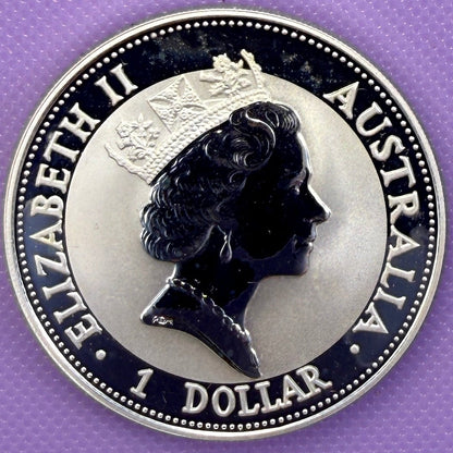 1992 Australia Kookaburra 1 oz Silver Coin .999 Fine Silver Coin BU