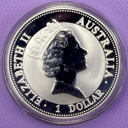 1993 Australia Kookaburra 1 oz Silver Coin .999 Fine Silver Coin BU