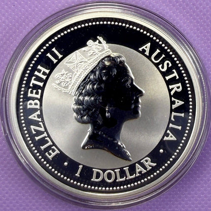 1998 Australia Kookaburra 1 oz Silver Coin .999 Fine Silver Coin BU