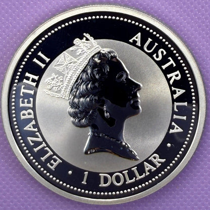 1998 Australia Kookaburra 1 oz Silver Coin .999 Fine Silver Coin BU