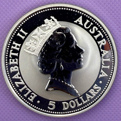 1991 Australia Kookaburra 1 oz Silver Coin .999 Fine Silver Coin BU