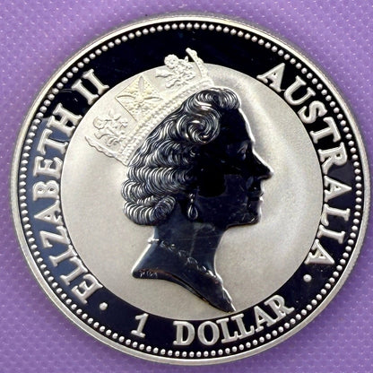 1993 Australia Kookaburra 1 oz Silver Coin .999 Fine Silver Coin BU