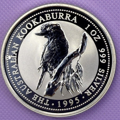 1995 Australia Kookaburra 1 oz Silver Coin .999 Fine Silver Coin BU