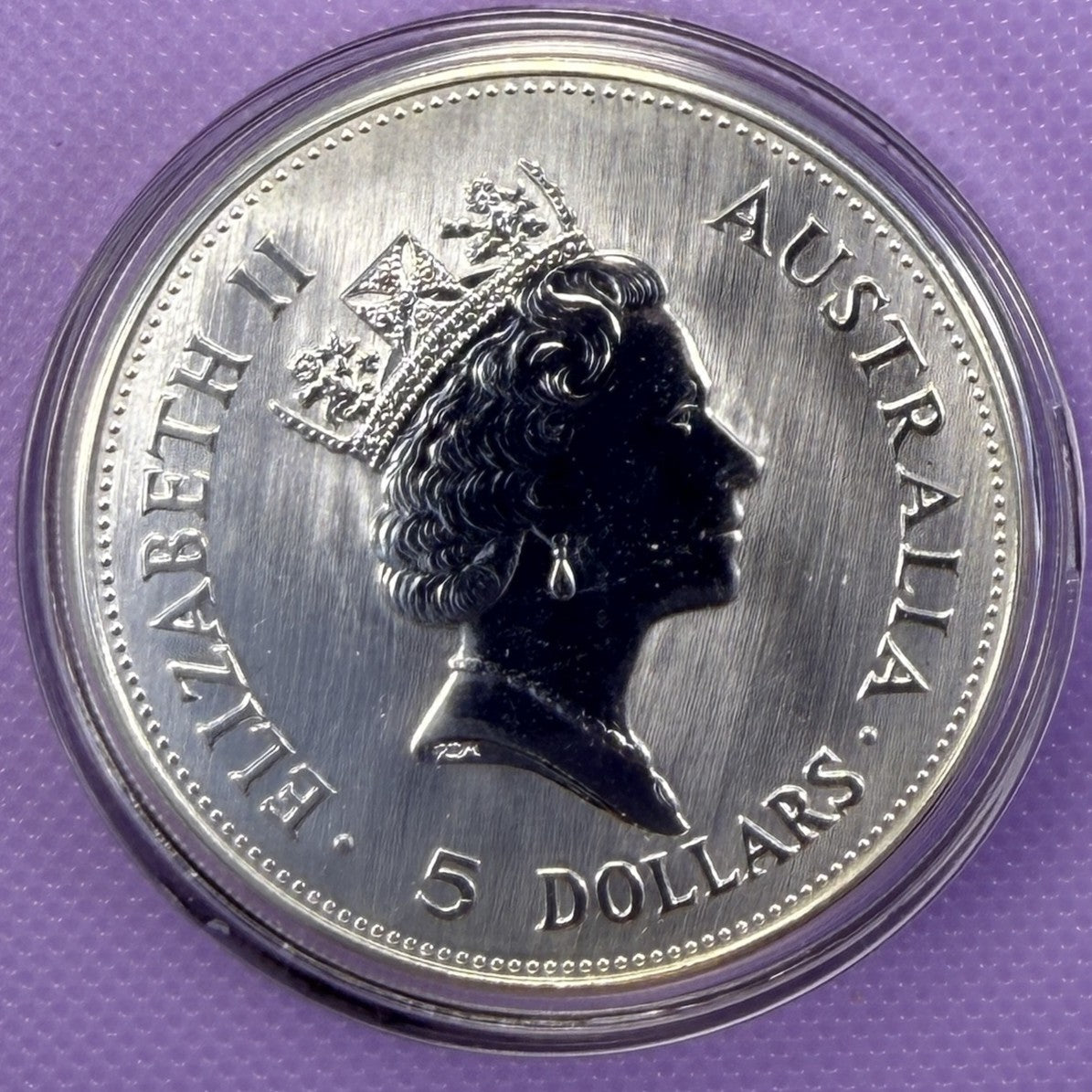 1990 Australia Kookaburra 1 oz Silver Coin .999 Fine Silver Coin BU