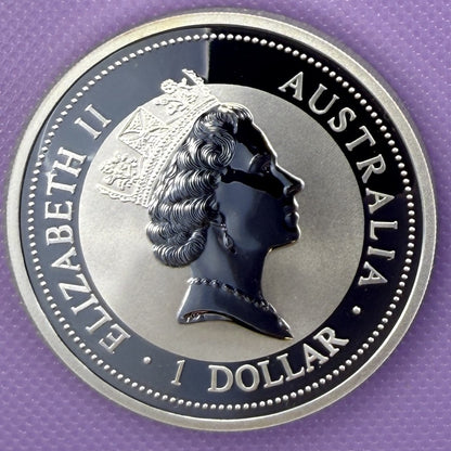 1997 Australia Kookaburra 1 oz Silver Coin .999 Fine Silver Coin BU