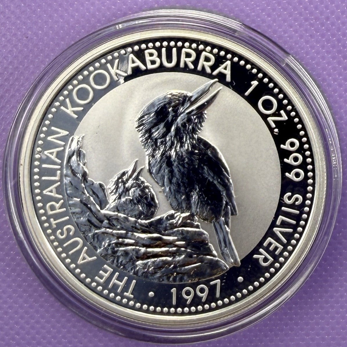 1997 Australia Kookaburra 1 oz Silver Coin .999 Fine Silver Coin BU