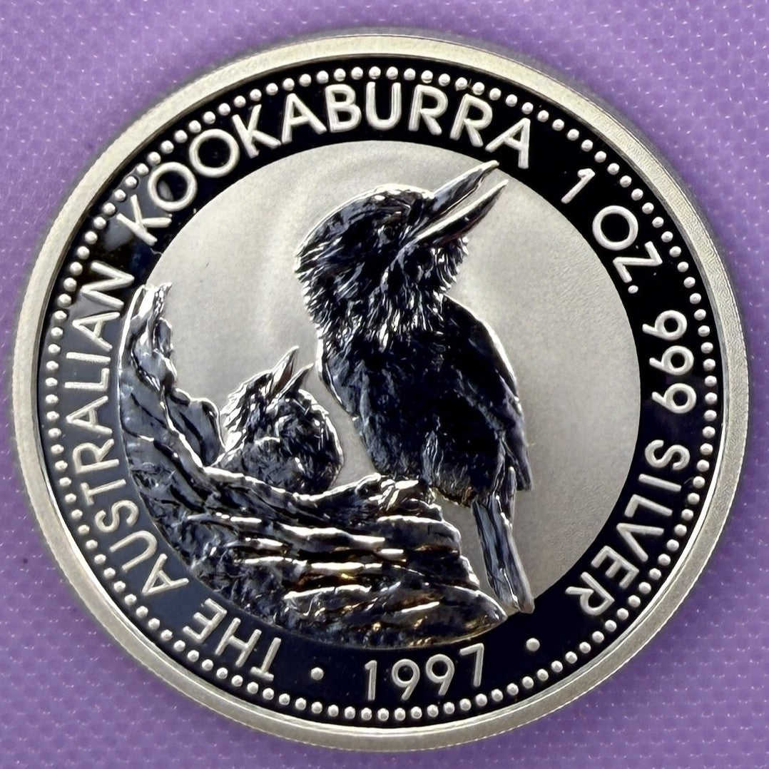 1997 Australia Kookaburra 1 oz Silver Coin .999 Fine Silver Coin BU