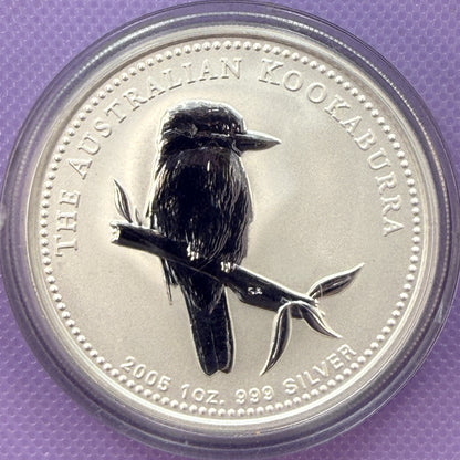 2005 Australia Kookaburra 1 oz Silver Coin .999 Fine Silver Coin