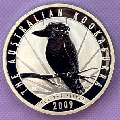 2009 Australia Kookaburra 1 oz Silver Coin .999 Fine Silver Coin BU