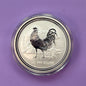 2005 Australia Lunar Series I Year of the Rooster 1 oz Silver Coin