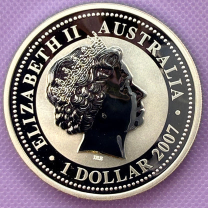 2007-2010 Australia Lunar Series I Year of the Tiger 1 oz Silver Coin