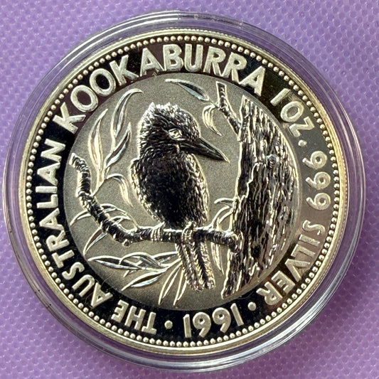 Moneda Kookaburra de Australia de 1991 BU