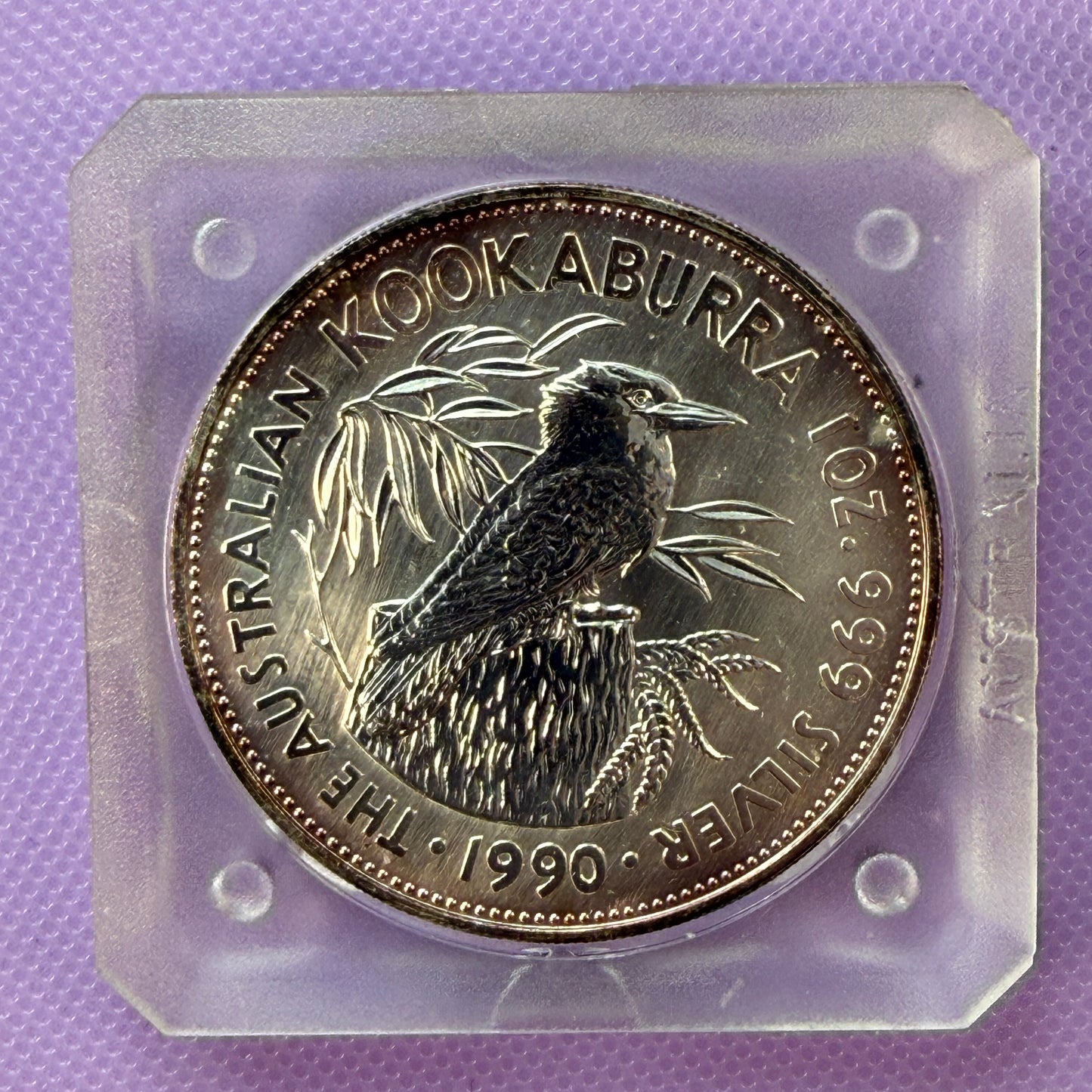 1990 Australia Kookaburra 1 oz Silver Coin .999 Fine BU