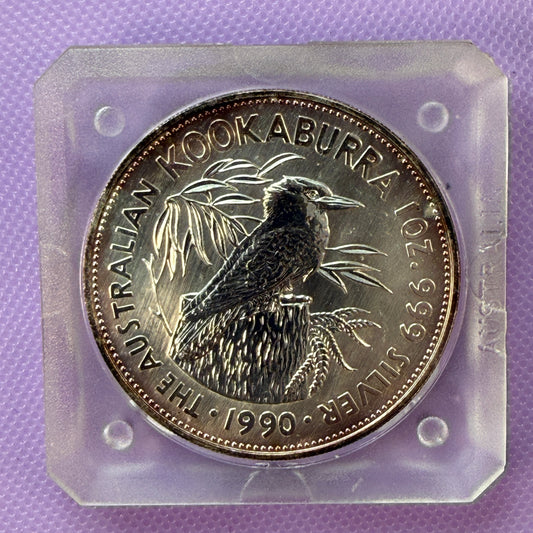 1990 Australia Kookaburra Coin BU