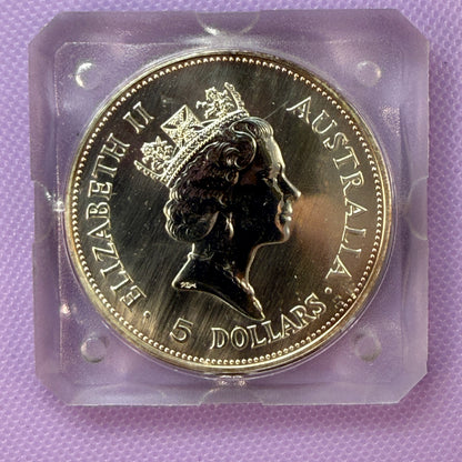 1990 Australia Kookaburra 1 oz Silver Coin .999 Fine BU