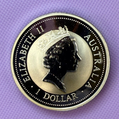 1995 Australia Kookaburra 1 oz Silver Coin .999 Fine Silver Coin