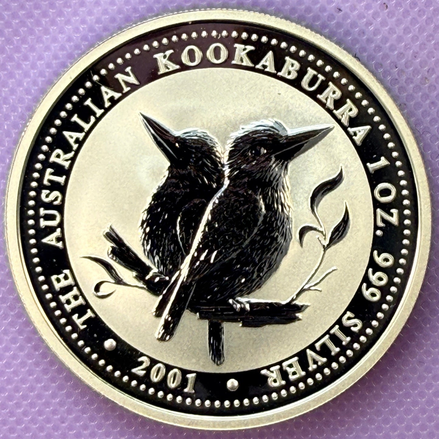 2001 Australia Kookaburra 1 oz Silver Coin .999 Fine Silver Coin